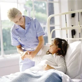 a doctor attending to a patient