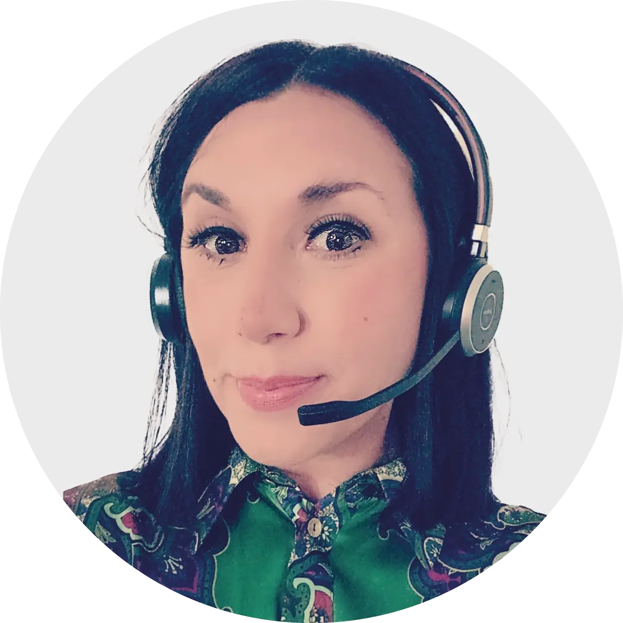 a person wearing headphones