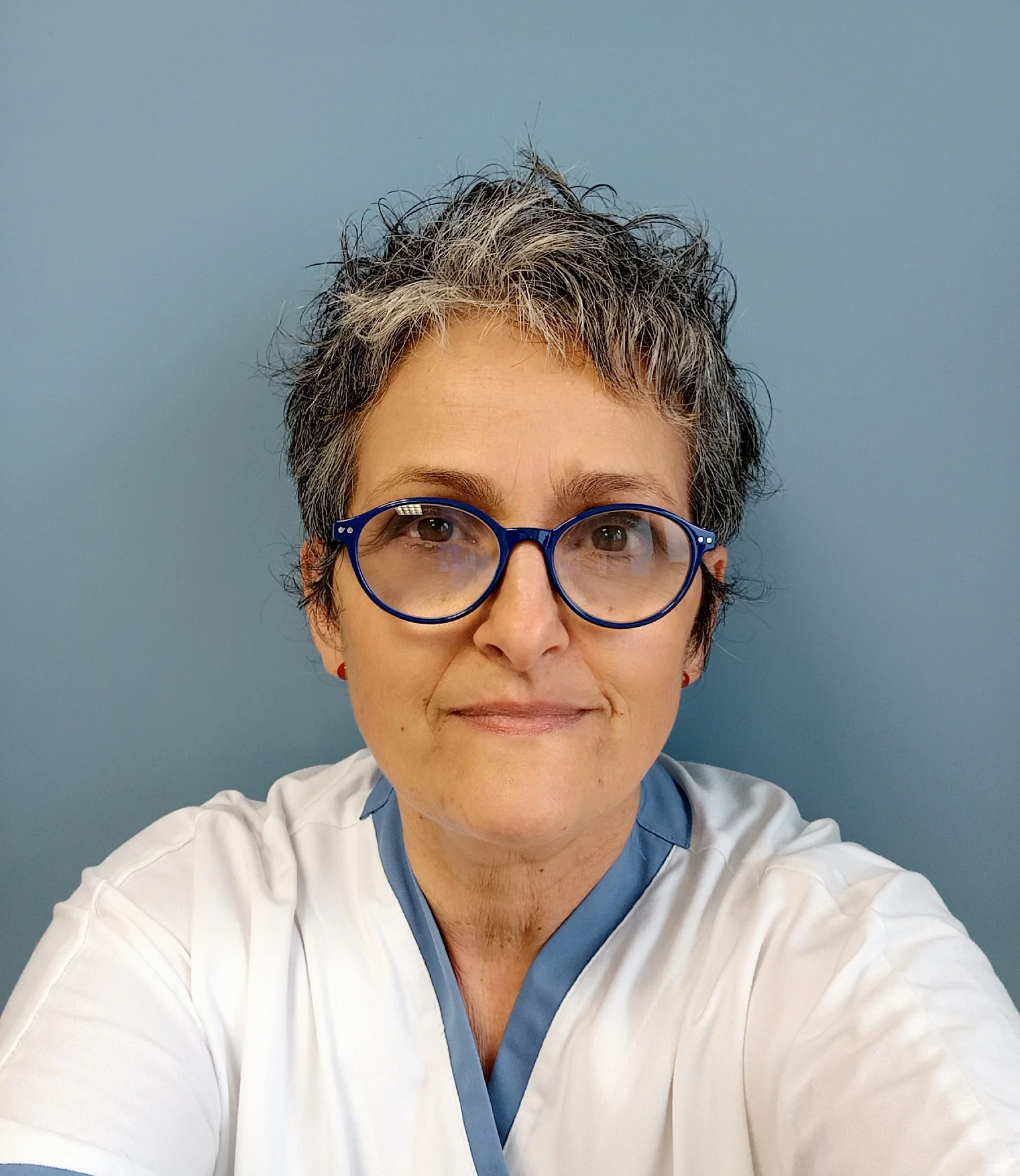 a man wearing glasses